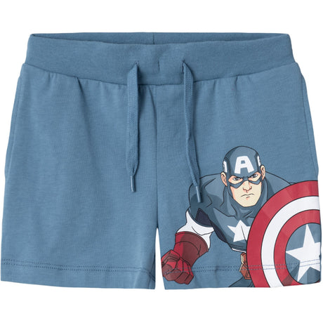 Name It Provincial Blue Ayan Marvel Lange Sweat Shorts