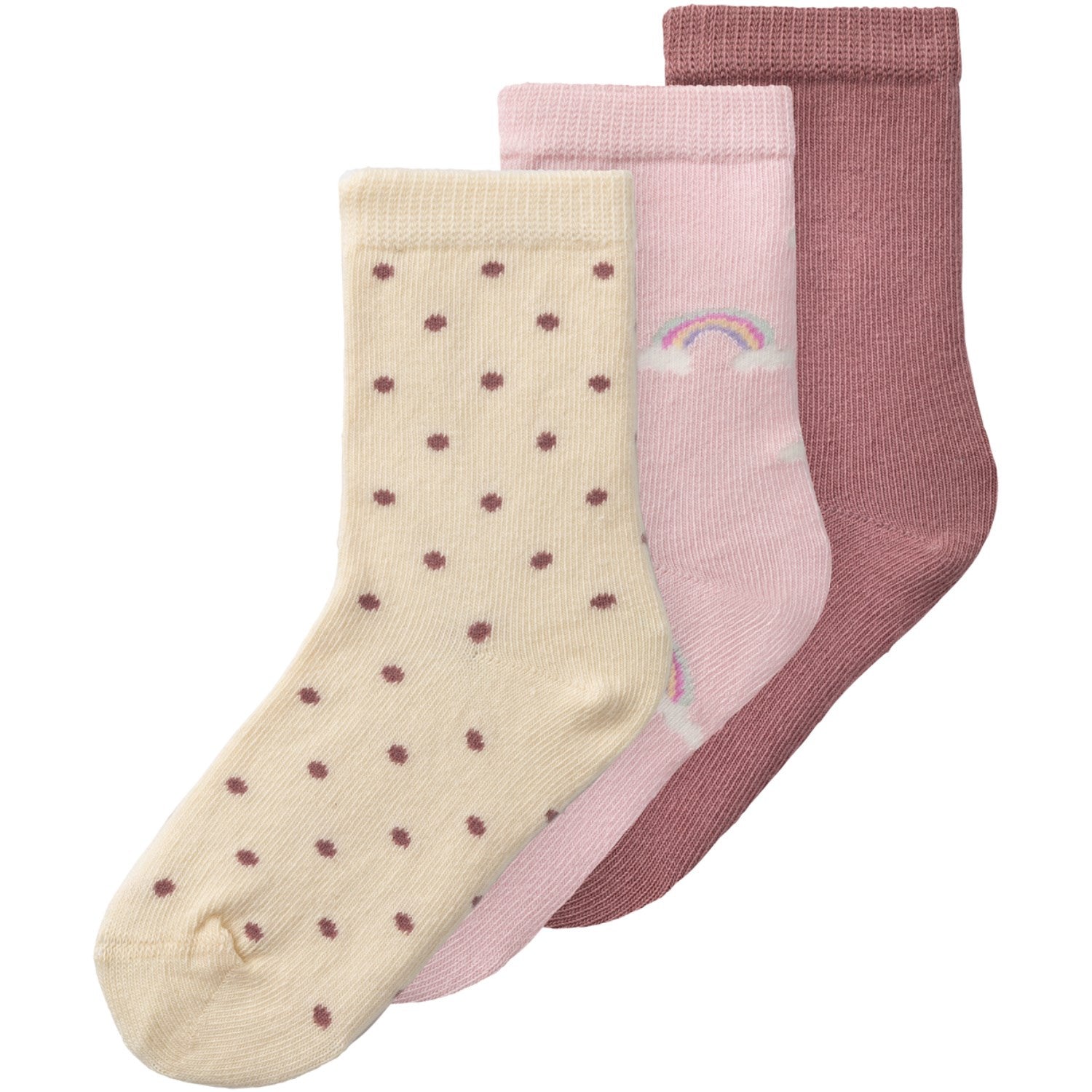 Name It Parfait Pink Huline Socks 3-Pack