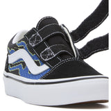 VANS Pixel Flame Black/Blue UY Old Skool V Sneakers