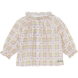 BONTON Carreau Bouton De Rose Reina Bluse