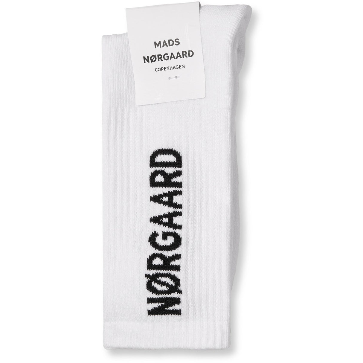 Mads Nørgaard White Cotton Tennis MN Classic Strømper