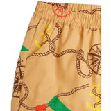 Mini Rodini Beige Nautical AOP Vævet Shorts 3