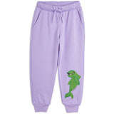 Mini Rodini Purple Dolphin Sweatpants