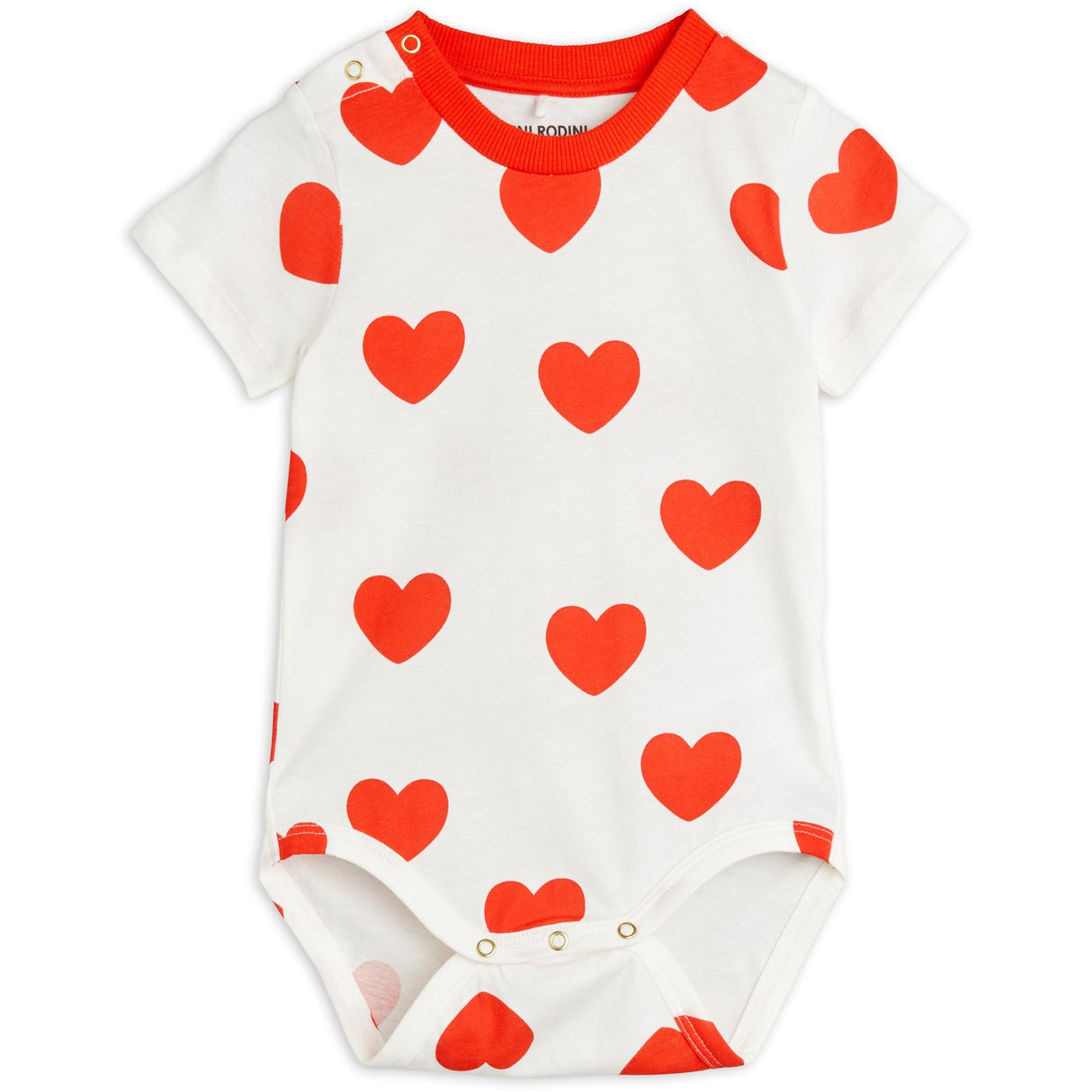 Mini Rodini Red Hearts AOP Body