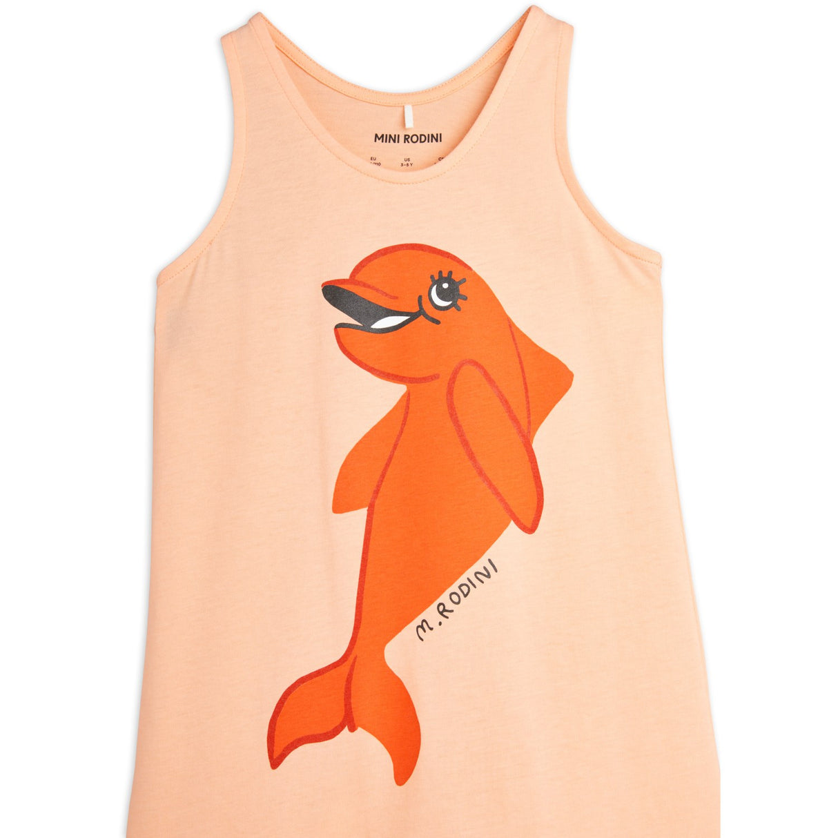 Mini Rodini Pink Dolphin Tank Kjole 3