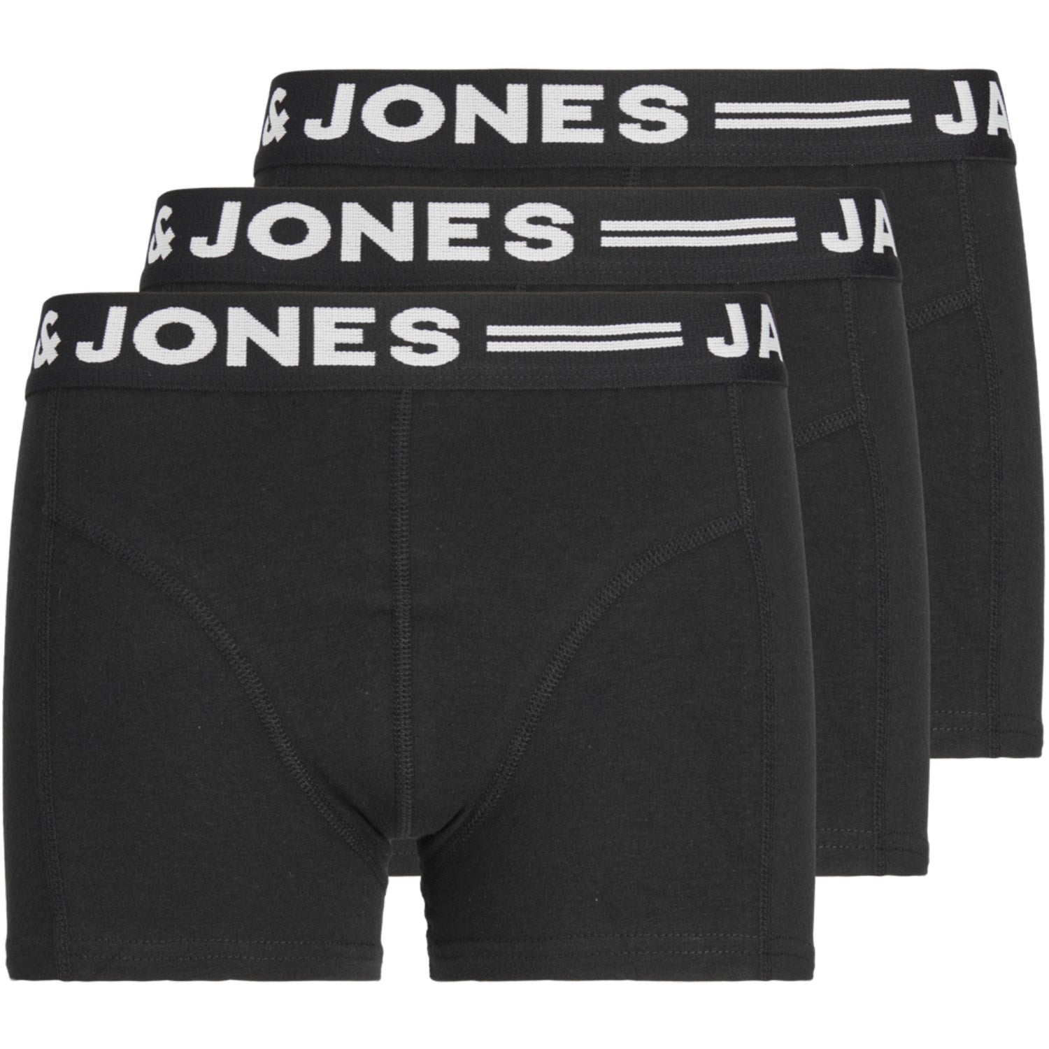 Jack & Jones Junior Black Sense Boxershort 3-pak Noos