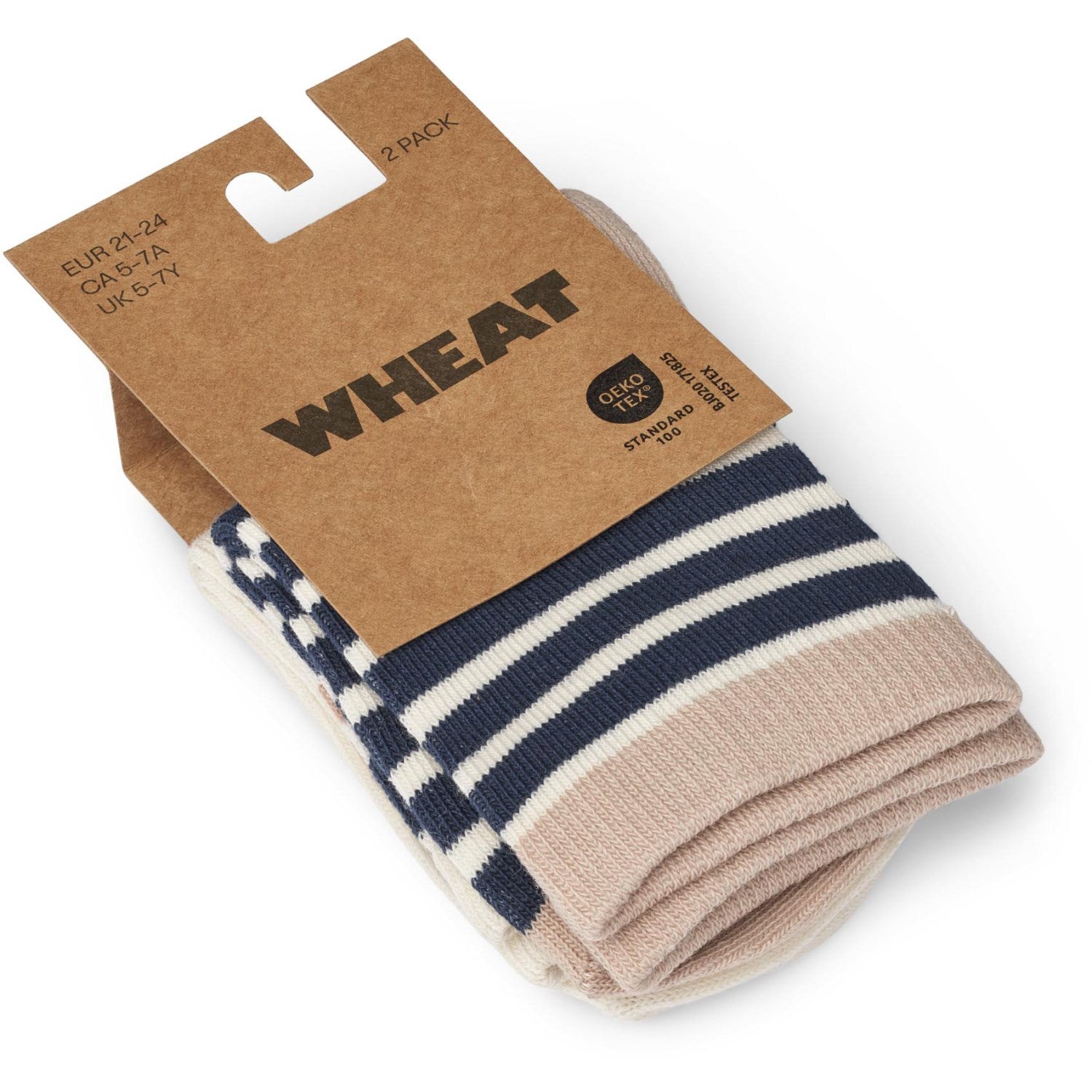 Wheat Blue 2 Pk Jamie Socks 3
