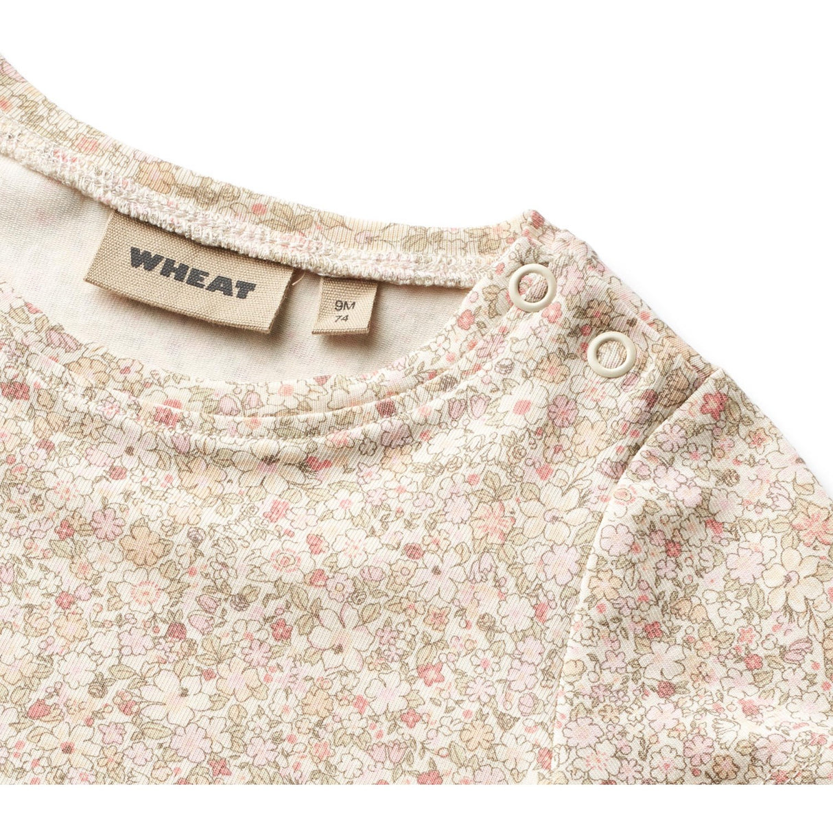 Wheat Cream Flower Meadow Jersey Kjole Johanna 2