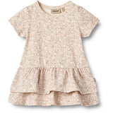 Wheat Cream Flower Meadow Jersey Kjole Johanna