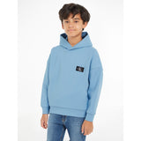 Calvin Klein Pique Modern Comfort Hoodie Dusk Blue 2