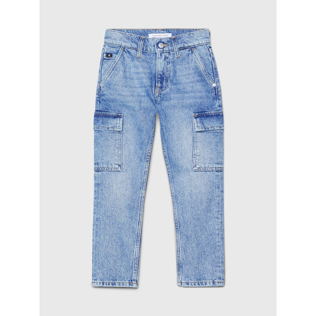 Calvin Klein Dad Denim Jeans Iconic Mid Blue