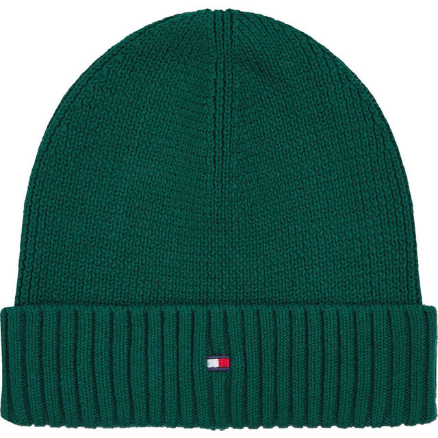 Tommy Hilfiger Ornamental Green Small Flag Beanie