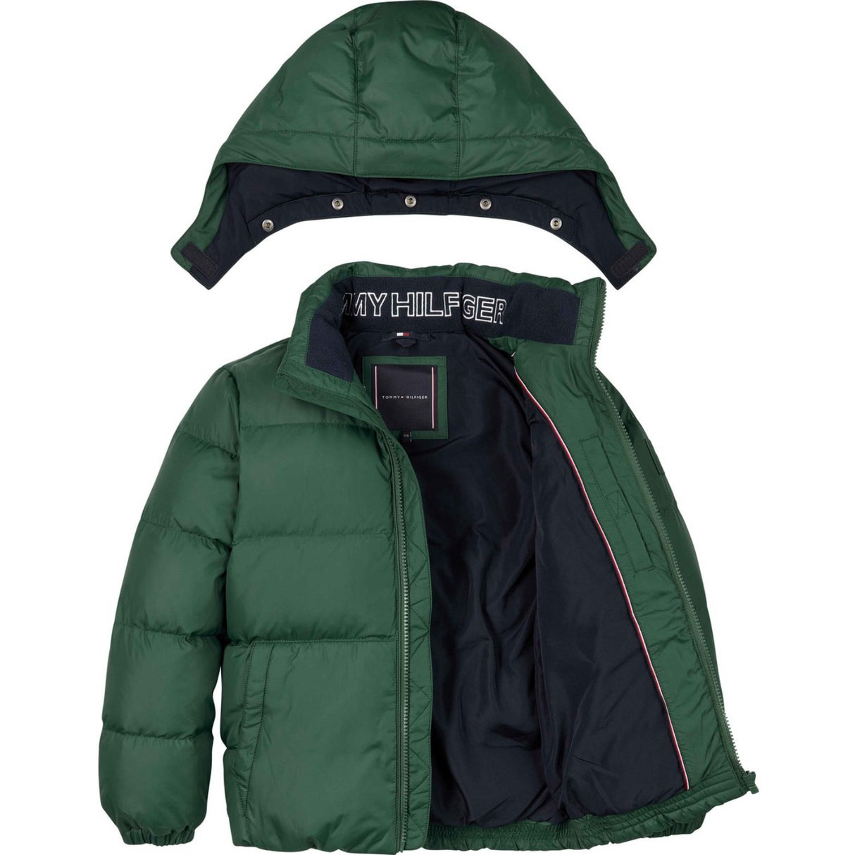 Tommy Hilfiger Ornamental Green Essential Dun Jakke