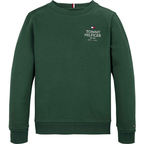 Tommy Hilfiger Ornamental Green Logo Puff Embr Reg Sweatshirt