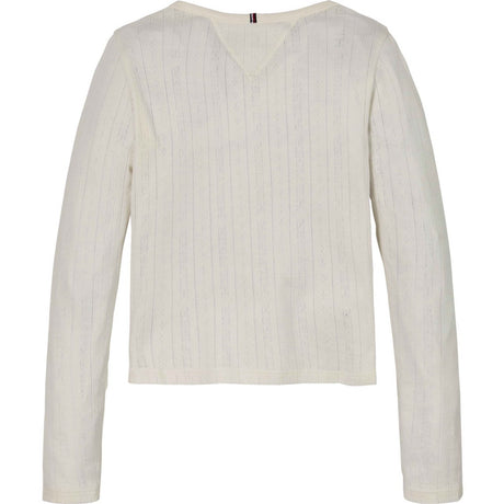 Tommy Hilfiger Ancient White Hilfiger Pointelle Blouse 2