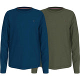 Tommy Hilfiger Deep Indigo/Utility Olive 2-Pack Cn Bluse