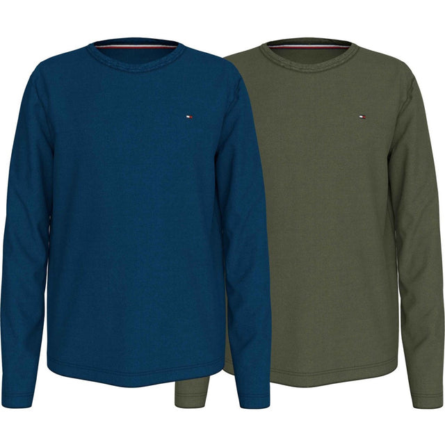 Tommy Hilfiger Deep Indigo/Utility Olive 2-Pack Cn Bluse