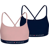 Tommy Hilfiger Soft Rose/Desert Sky 2-Pak Strappy Bralette