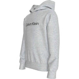 Calvin Klein Ivory Grey Heather Inst. Logo Reg. Terry Hoodie 4