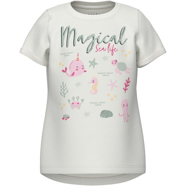 Name It Bright White Magical Sealife Vix T-Shirt