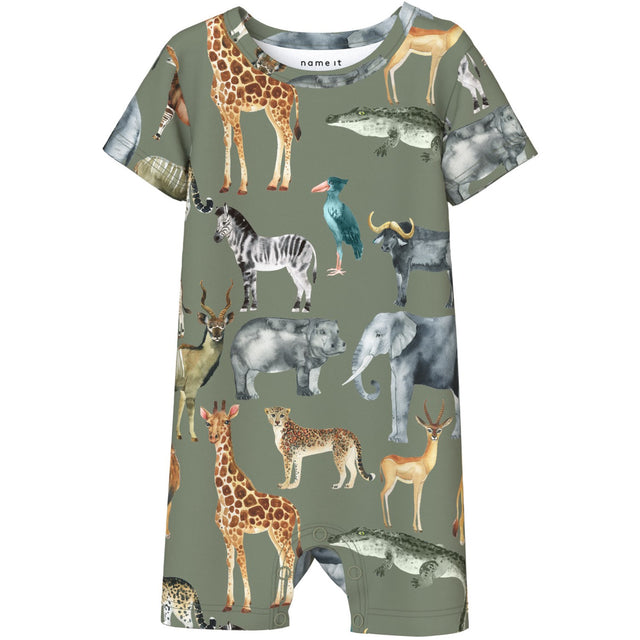 Name It Oil Green Jasen Sunsuit