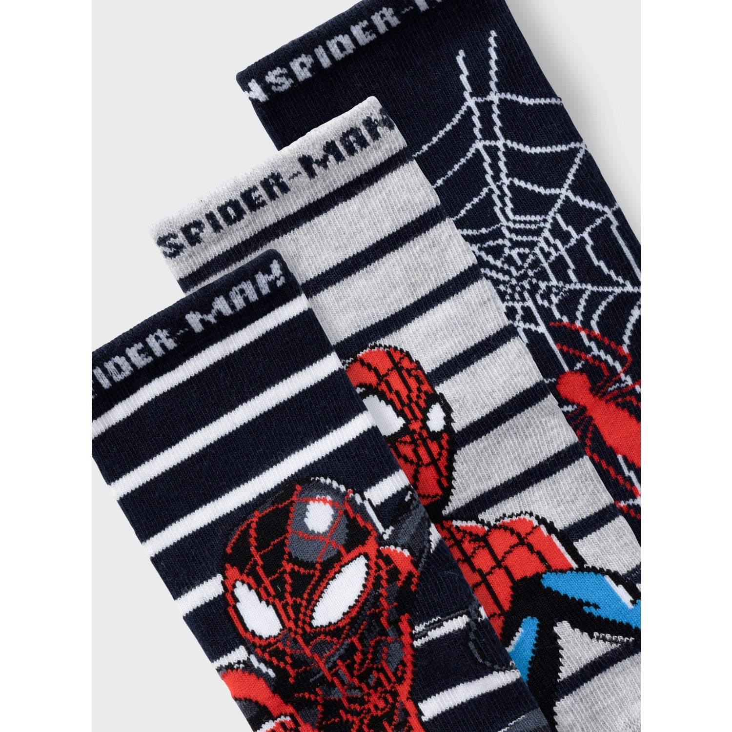 Name It Dark Sapphire Muksi Spiderman Socks 3-pack 2