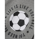 Name It Grey Melange Jefootball Sweatshirt