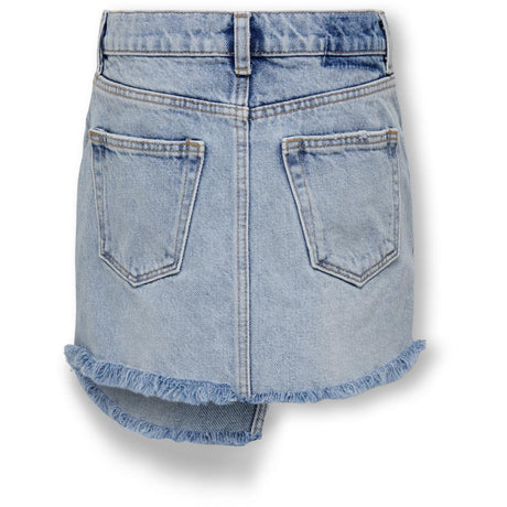 kids ONLY Light Blue Denim Kat Uneaven Closure Denim Nederdel