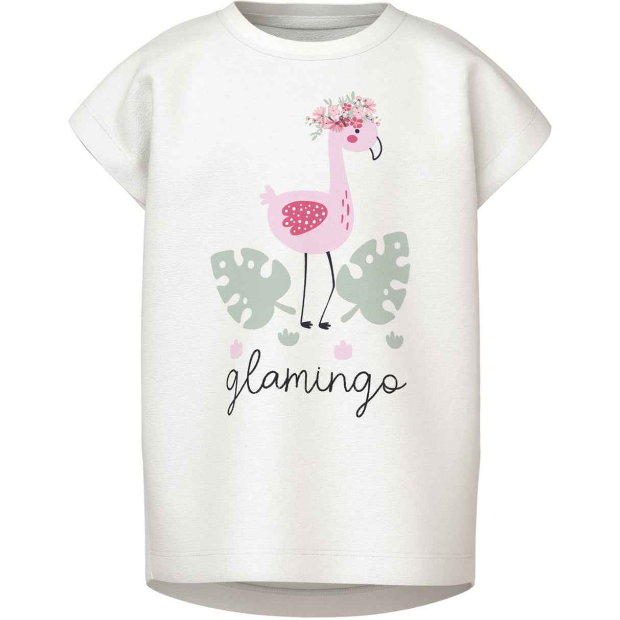 Name It Bright White Flamingo Vigea Capsl T-Shirt