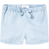 Name It Light Blue Denim Bella Wide Denim Shorts