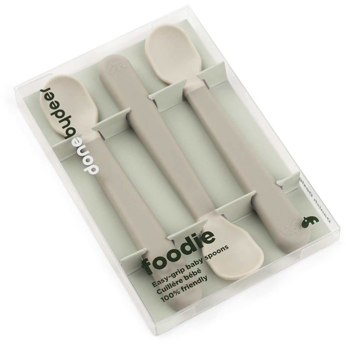 DonebyDeer Foodie Easy-Grip Babyske 3-Pak Sand 4