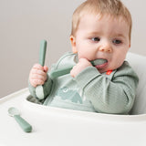 DonebyDeer Foodie Easy-Grip Babyske 3-Pak Grøn 2