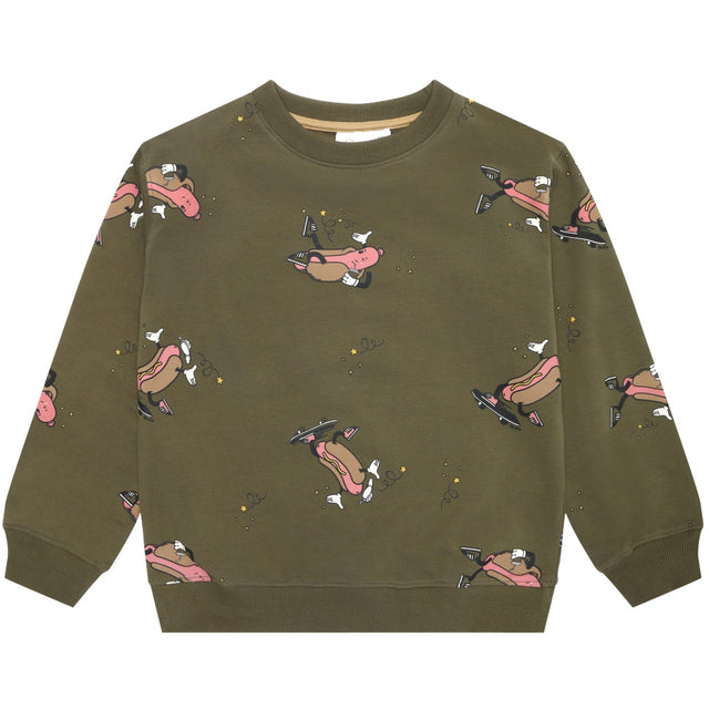 The New Ivy Green Hot Dog AOP Lexington OS Sweatshirt