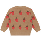 THE NEW Siblings Tannin Big Strawberry AOP Lagate Jacquard Cardigan