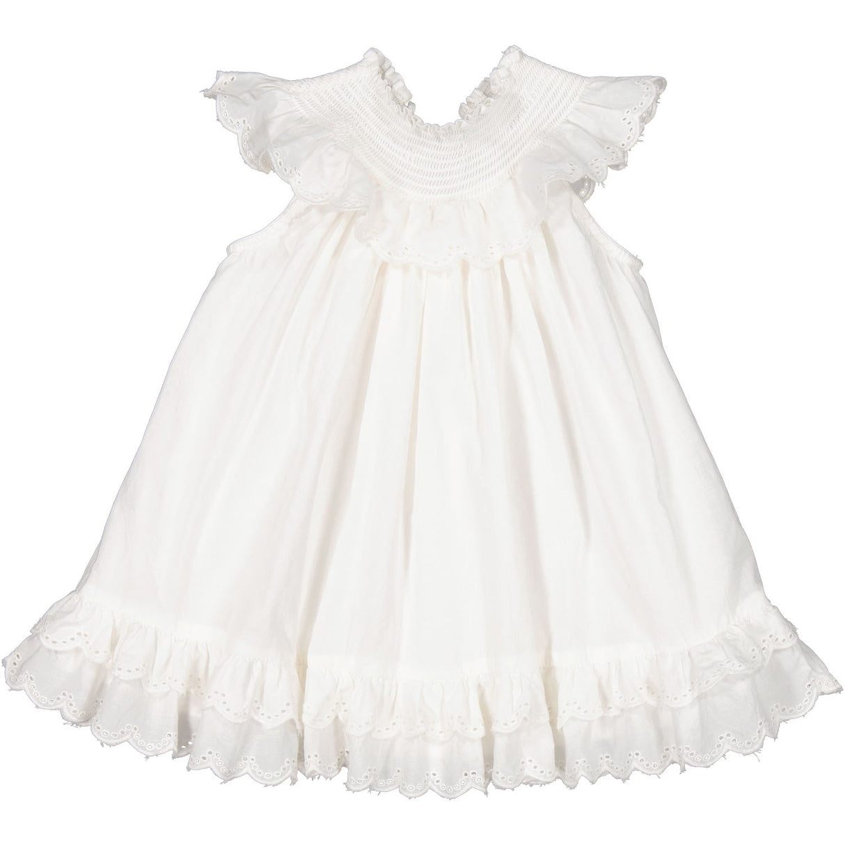 MarMar Broderie Anglaise Cloud Druse Frill Kjole