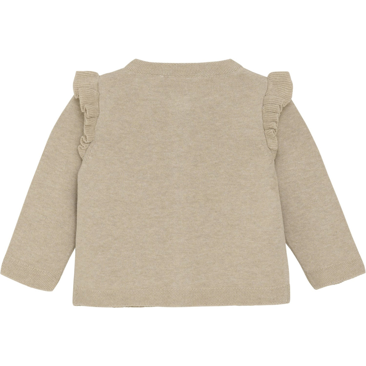 Minymo Beige Melange Cardigan Strik