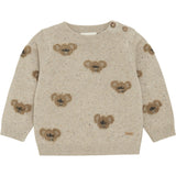 Minymo Beige Melange Pullover Strik