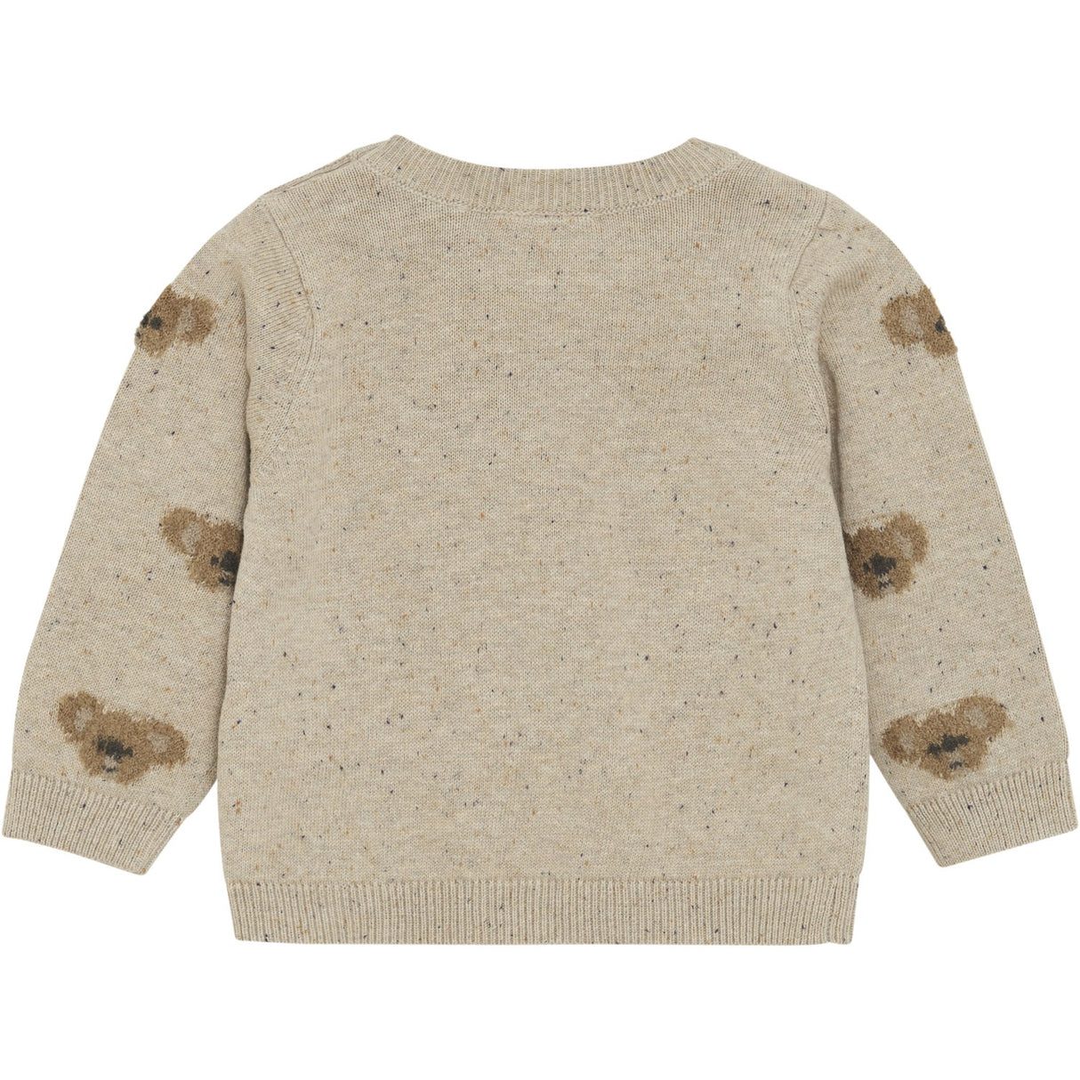 Minymo Beige Melange Pullover Strik 3