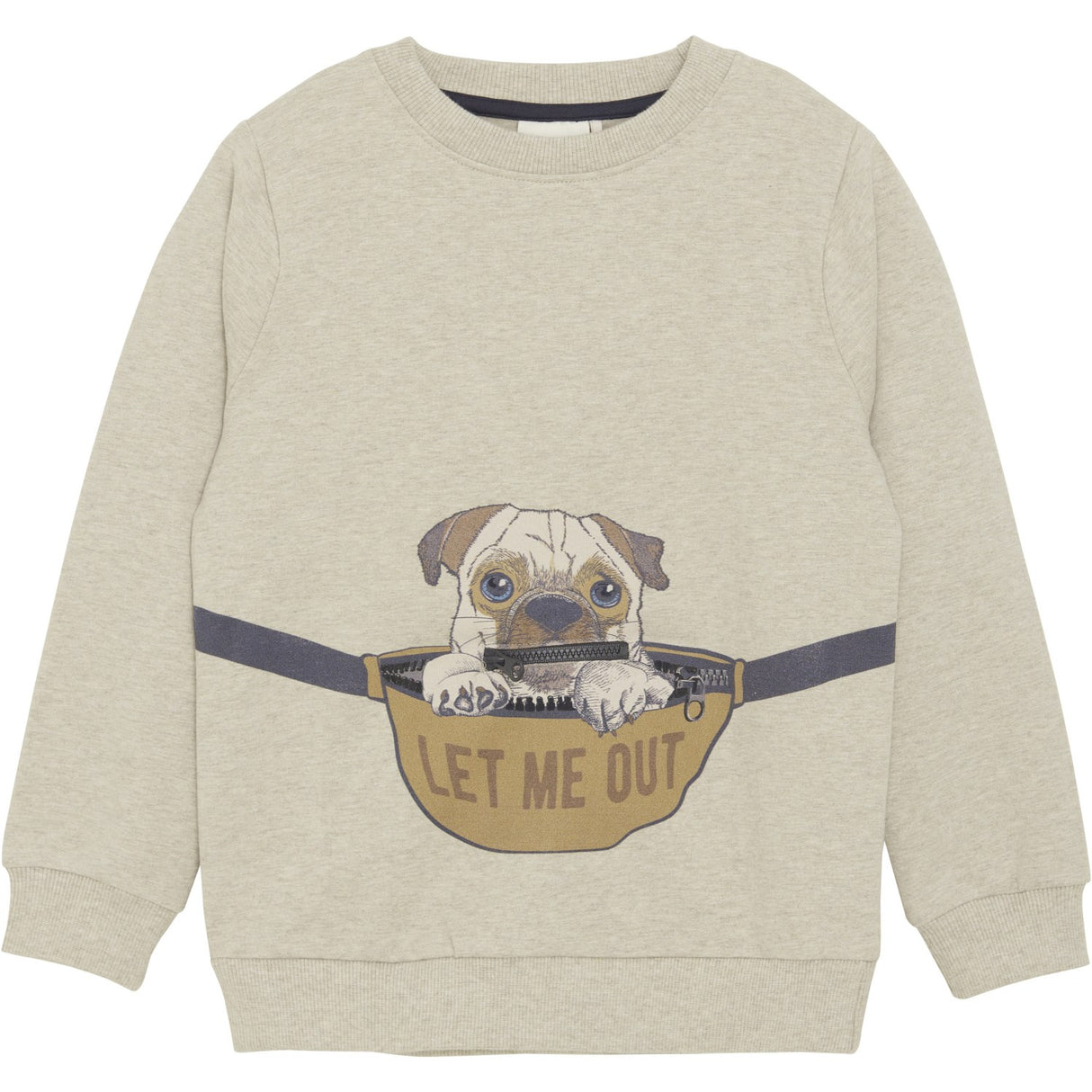 Minymo Beige Melange Sweatshirt