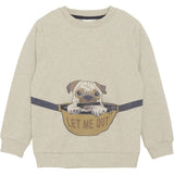 Minymo Beige Melange Sweatshirt