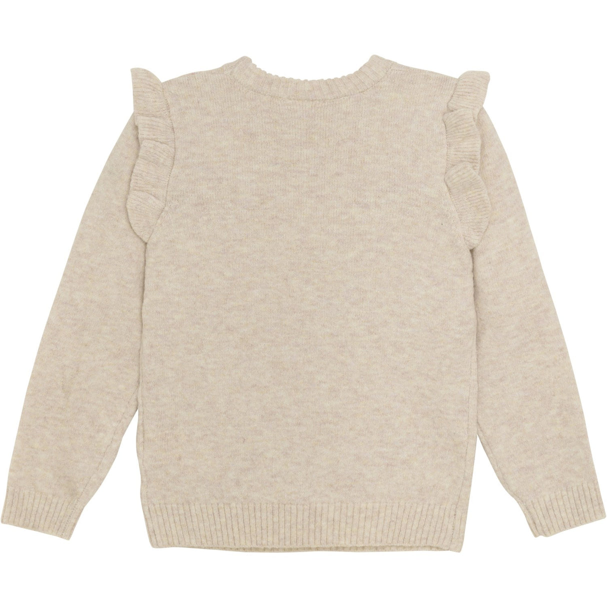 Minymo Beige Melange Pullover Strik Bluse 3