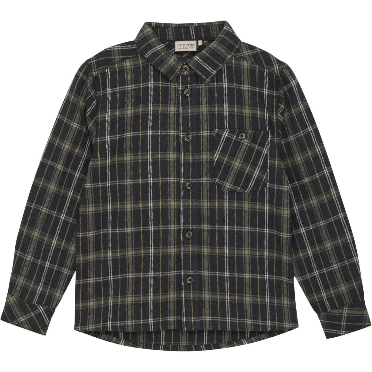 Minymo Dark Navy Skjorte Check