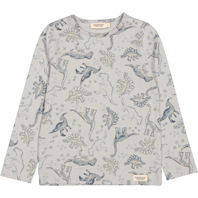 MarMar Jersey Print Dinosaurs Teller Bluse