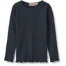 Wheat Navy Rib Blouse Reese