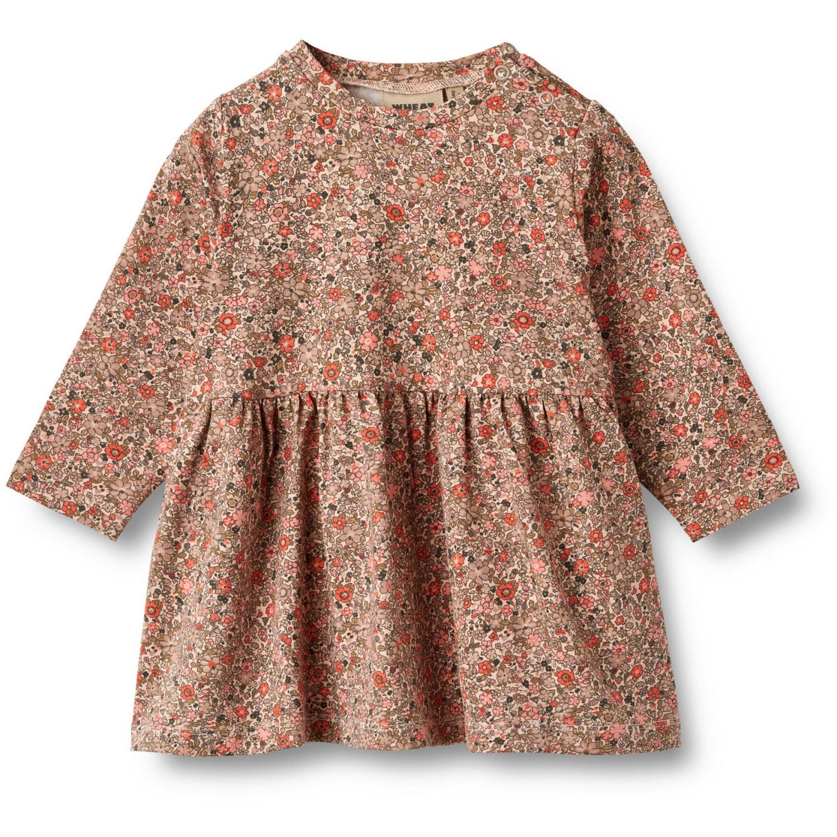 Wheat Rose Flower Meadow Jersey Dress Sessa