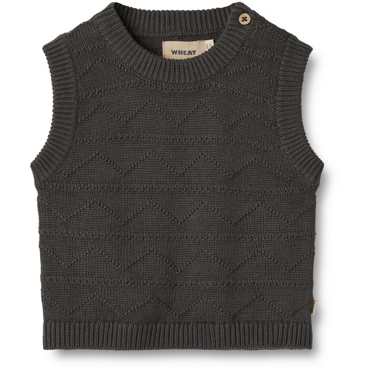 Wheat Raven Knit Vest Bobby