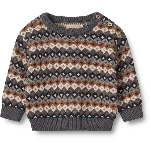 Wheat Multi Jacquard Pullover Elias