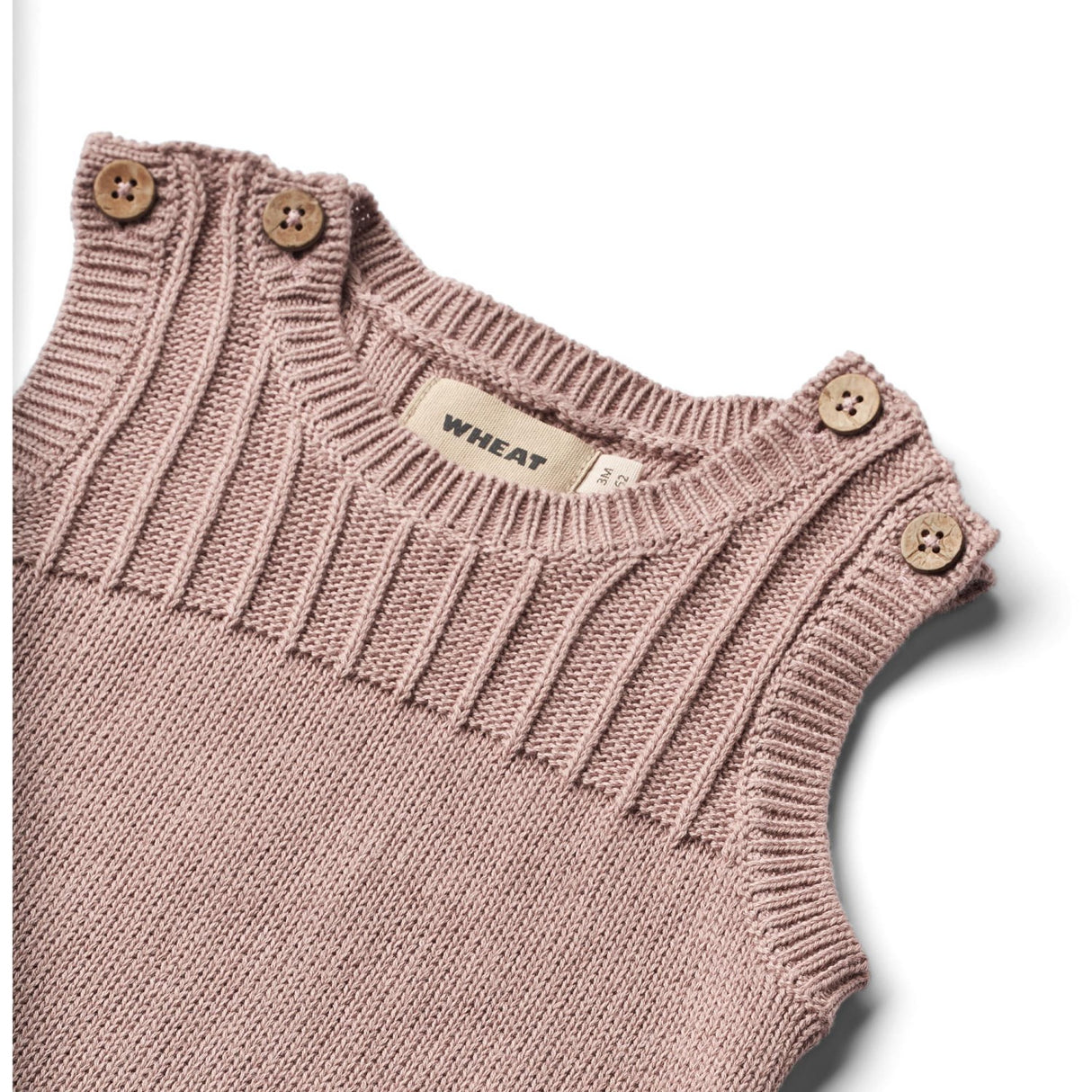 Wheat Dry Rose Knit Buksedragt Vigge