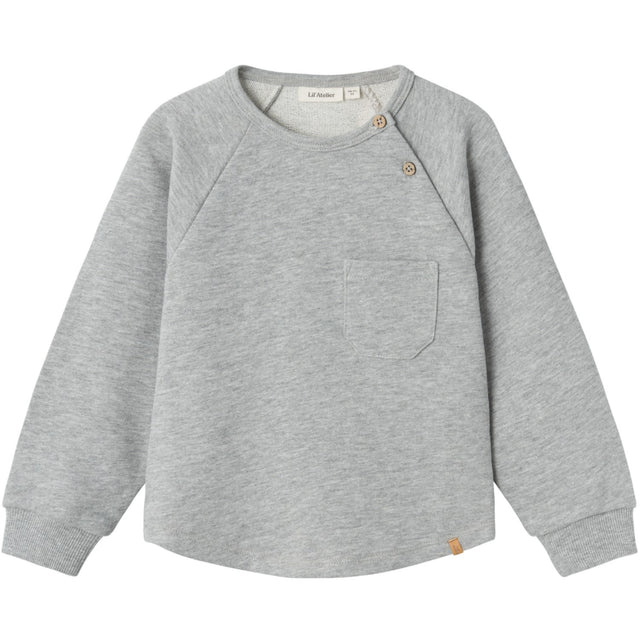 Lil'Atelier Grey Melange Lander Sweatshirt