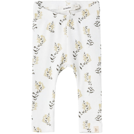 Lil'Atelier Coconut Milk Yellow Flower Gavo Slim Legging